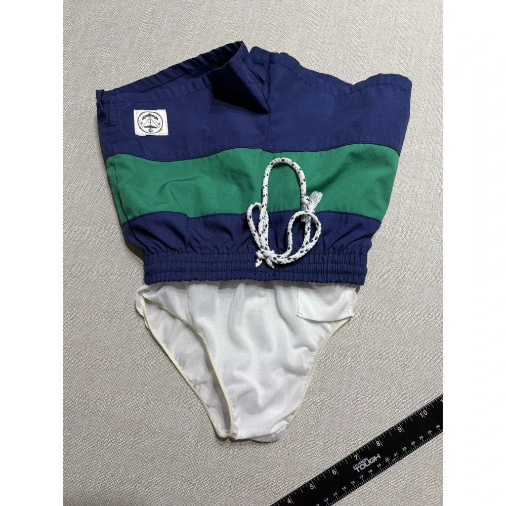 Vintage Lord & Taylor The Young People Shop Boys Swim Shorts  Color block